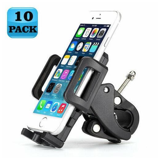 

LOT of 10 - BICYCLE MOUNT HANDLEBAR SWIVEL CRADLE BIKE HOLDER for SMARTPHONES