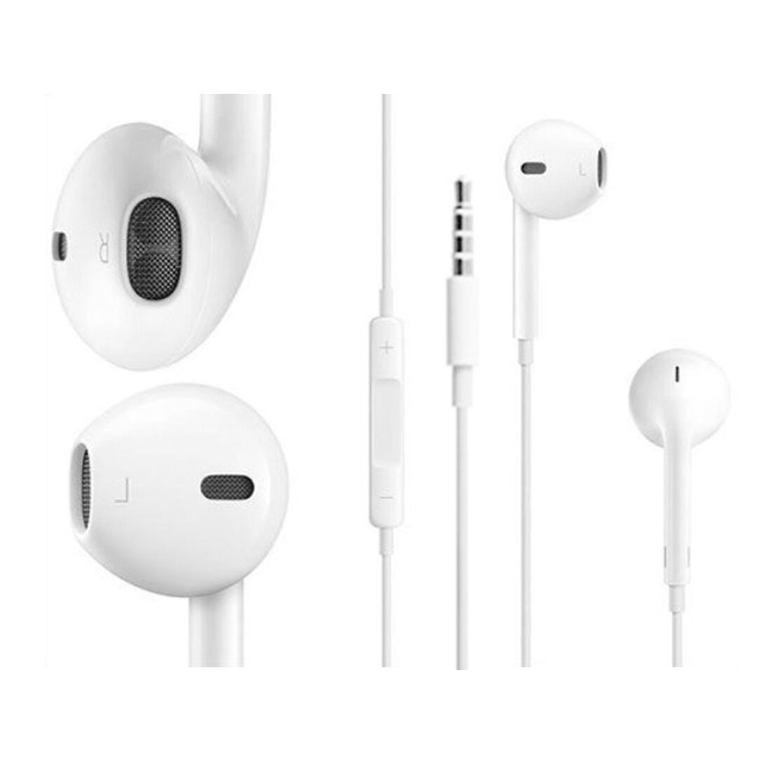 

Matt Pie Universal Ergonomic Phone Earphone In-Ear Wired Headphone ( White )