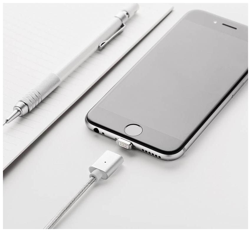 

COS THETA Data Charging 8 Pin (Lightning) Micro USB Cable ( 0 5-1m Silver )
