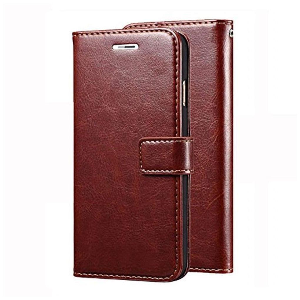 

Cellshop Faux Leather Flip Cover For Samsung Galaxy A20s ( Brown )