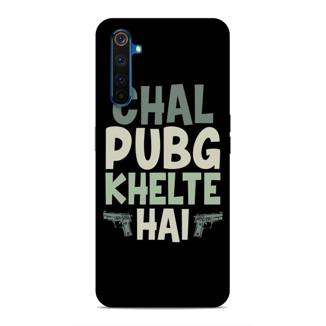 

Makemycollection Pubg 3D Printed Back Cover for Realme 6
