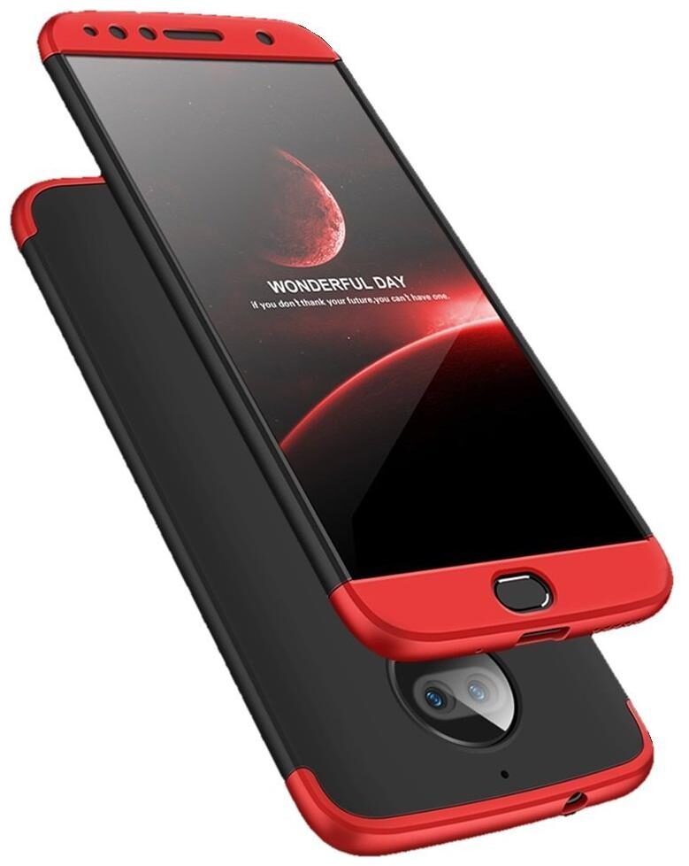 

Mascot max 360 Degree full body cover black and red case for Motorola Moto G5s plus