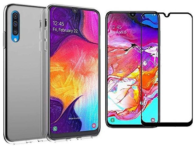 

Mascot Max Back Cover and Screen Guard For Galaxy A70 (Transparent)