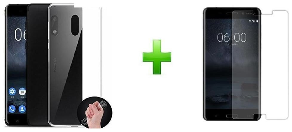 

Mascot max Back Cover With Tempered Glass For Nokia 3 (Transparent)
