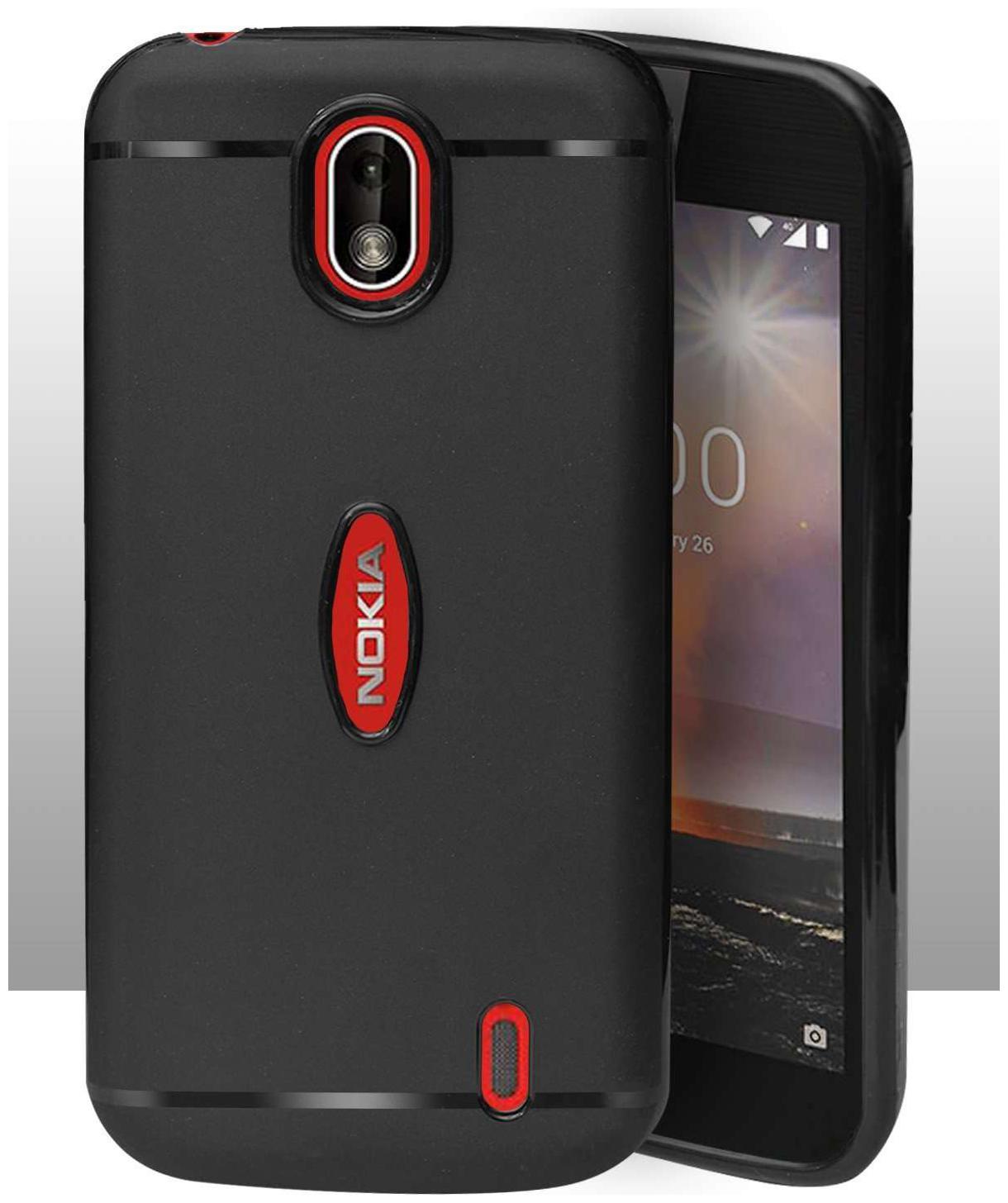 

Mascot max back cover black for nokia 1