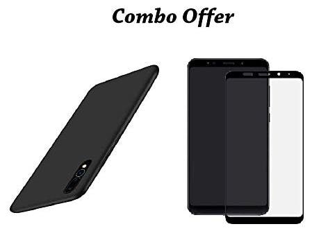

Mascot max Back Cover For Samsung Galaxy A7 (2018) With Screen Guard (Black)