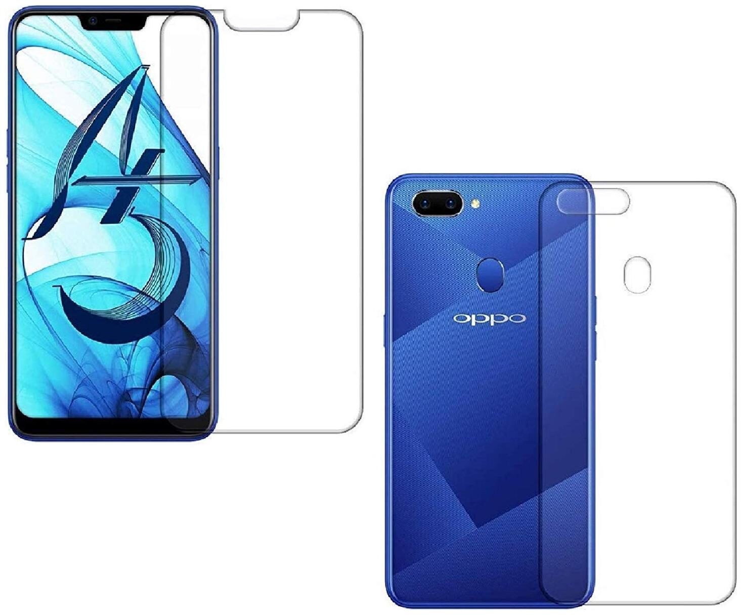 

Mascot max Back Cover For Oppo A5 With Screen Guard (Transparent)