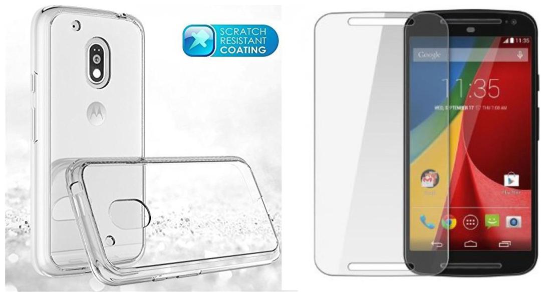 

Mascot max Back Cover and Screen Guard For Motorola Moto E3 Power