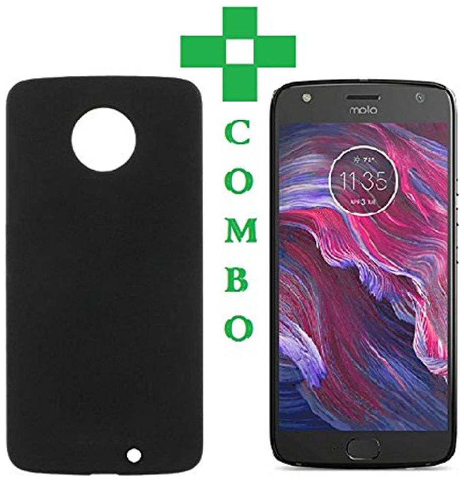 

Mascot max back cover black with tempered glass for Motorola Moto X4 (2017) edition