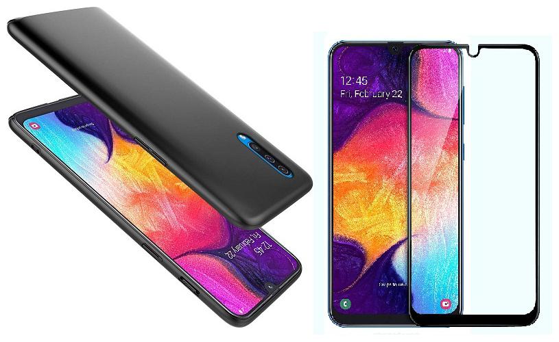 

Mascot Max Back Cover and Screen Guard For Samsung Galaxy A50 (Black)