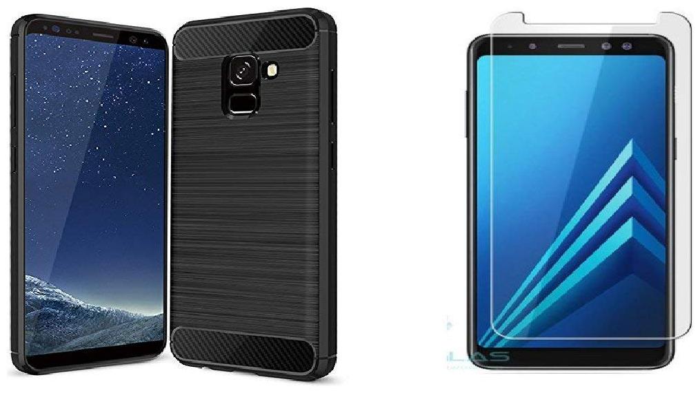 

Mascot max (combo pack of 2 ) Hybrid case black with tempered glass 0 33m 2 5D Curved glass for Samsung Galaxy A6