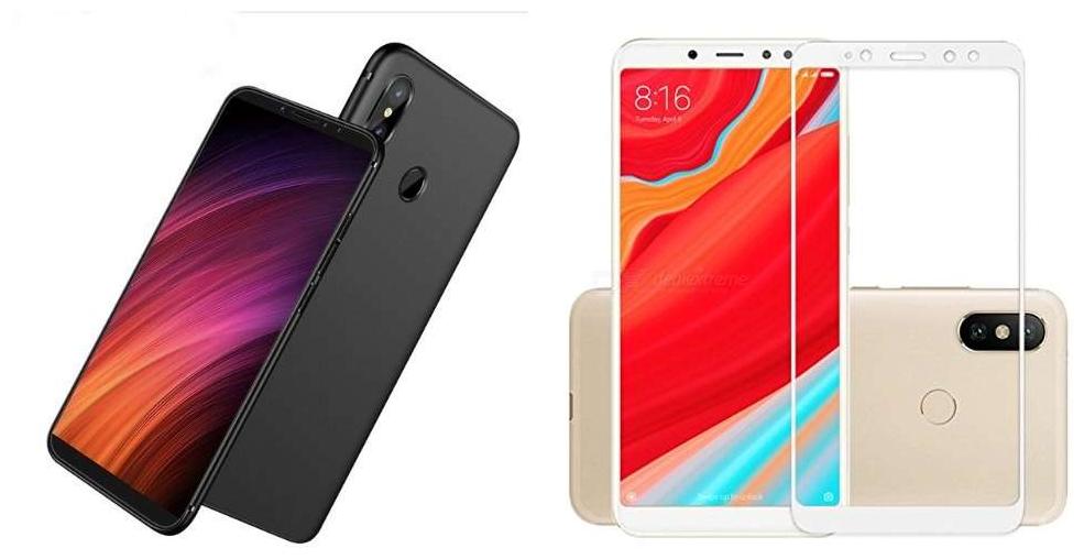 

Mascot Max (Combo Pack Of 2 ) White Tempered Glass 0 33Mm 2 5D Edge To Edge Cover Wth Back Cover Case Black For Xioami Redmi Y2 (S2)