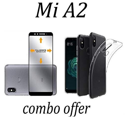 

Mascot Max (Combo pack of 2) Hybrid transparent back cover with 9H Black glass 2 5D glass for Xiaomi Mi A2 (Mi 6X)