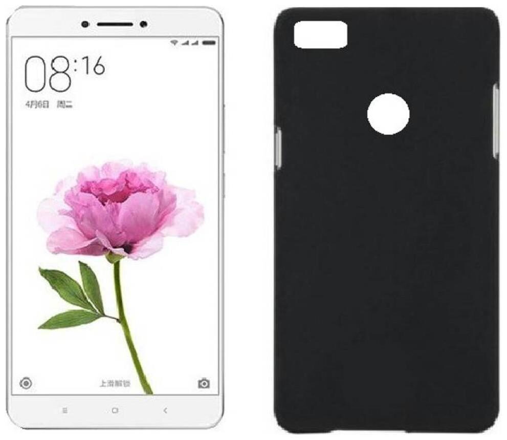 

Mascot max combo pack back cover black with tempered glass for Xiaomi Mi Max2