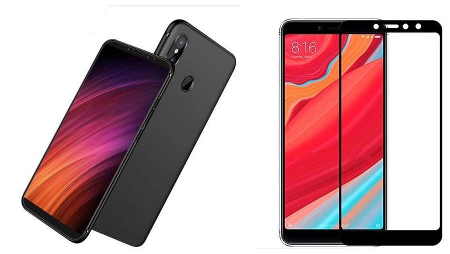 

Mascot Max (Combo Pack Of 2 ) Black Tempered Glass 0 33Mm 2 5D With Back Cover Case Black For Xioami Redmi Y2 (S2)