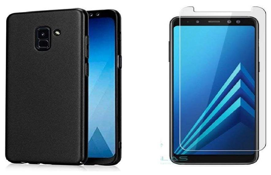 

Mascot max (combo pack of 2 ) back cover black with tempered glass 0 33m 2 5D Curved glass for Samsung Galaxy J6