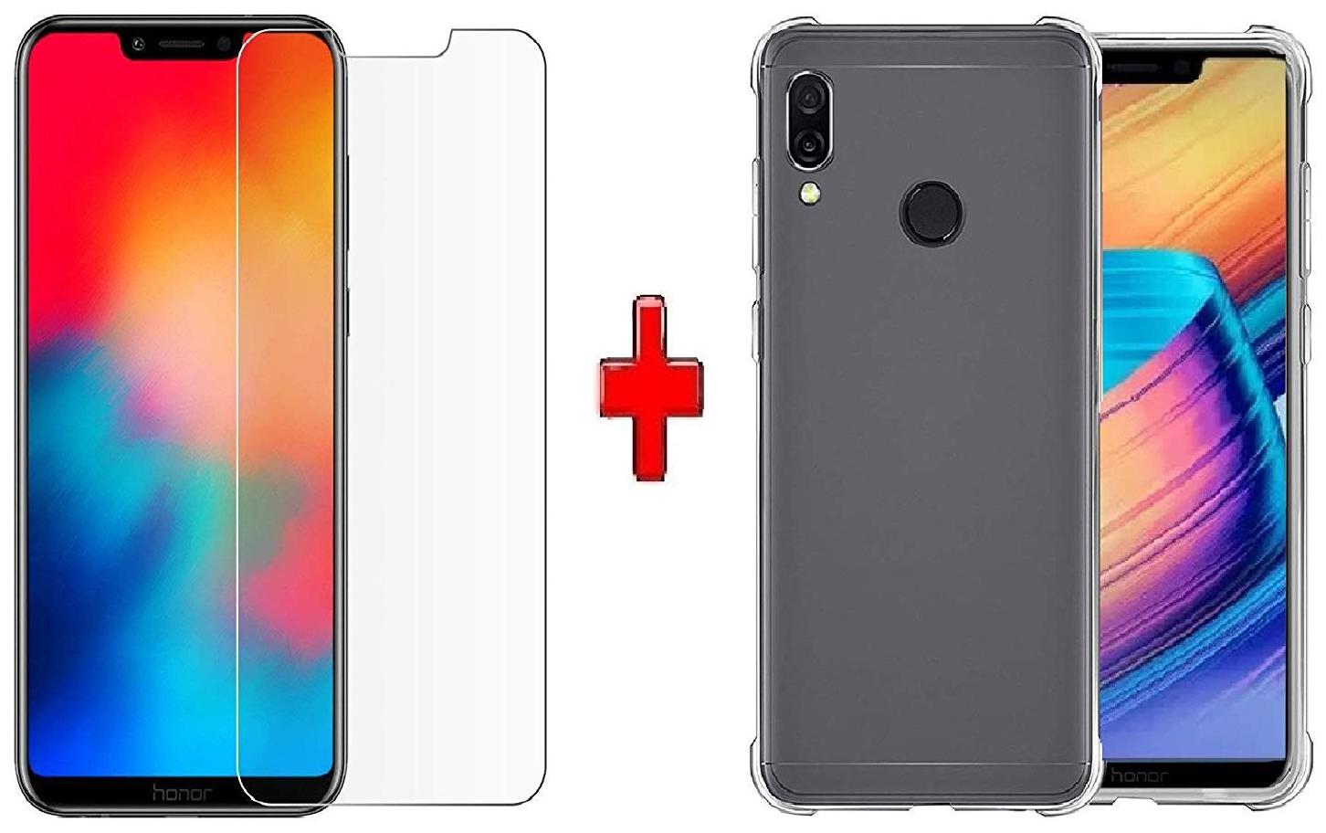 

Mascot max Transparent hybrid cover with 0 33mm 2 5D glass for Huawei Honor Play Back Cover Transparent