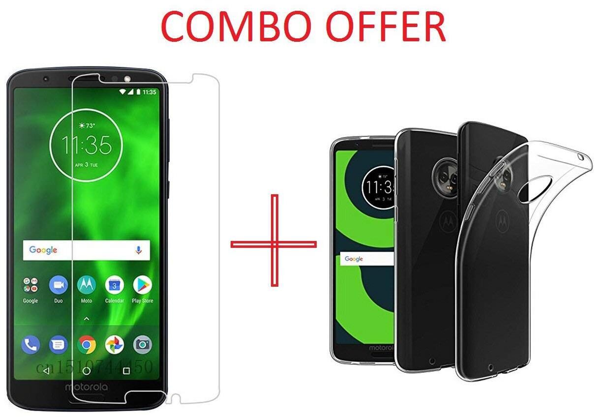 

Mascot max Transparent back cover with tempered glass 0 33mm 2 5D Curved glass for Motorola Moto G6Plus