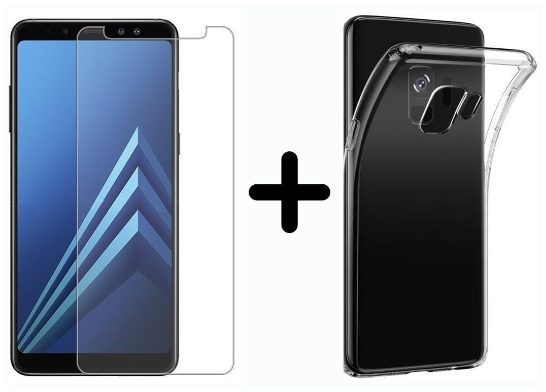 

Mascot max transparent back cover with tempered glass 0 33mm 2 5D glass for Samsung Galaxy J6