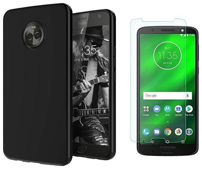 

Mascot Max Tempered Glass 0 33Mm 2 5D Curved Glass With Back Cover Black For Motorola Moto G6 Play