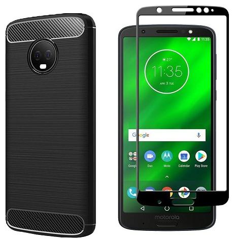 

Mascot max tempered glass 0 33mm 2 5D Curved glass with boom transparent back cover for Motorola Moto G6