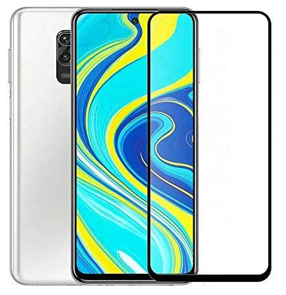 

Mascot Max tempered glass 2 5d 9H black tempered glass Edege to Edge cover for Redmi Mi Note 9 pro