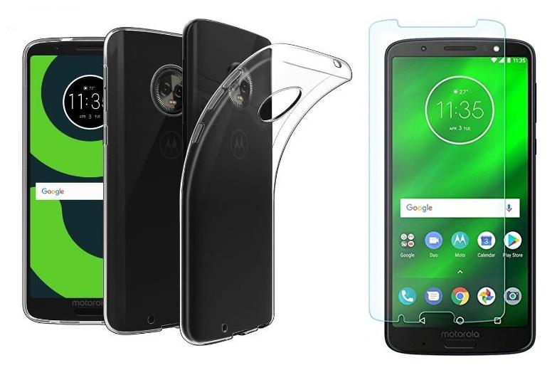 

Mascot max tempered glass 0 33mm 2 5D Curved glass with transparent back cover for Motorola Moto G6 play