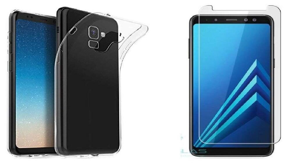 

Mascot max transparent back cover with tempered glass 0 33mm 2 5D Curved glass for Samsung Galaxy J6