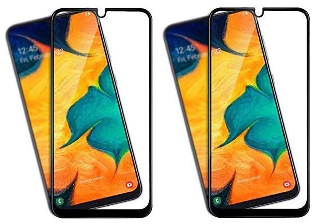 

Mascot Max Tempered glass 9H Edge to edge 2 5D tempered glass Black pack of 2 for Samsung Galaxy A50S A30S A20S A30 A20