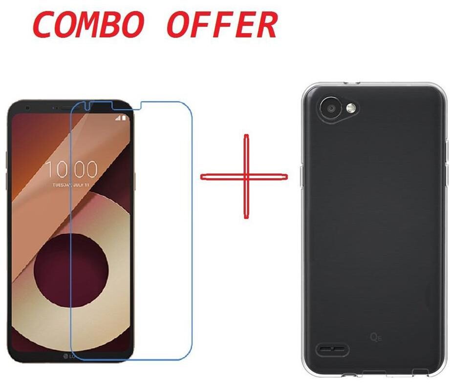 

Mascot max tempered glass with transparent back cover for LG Q6