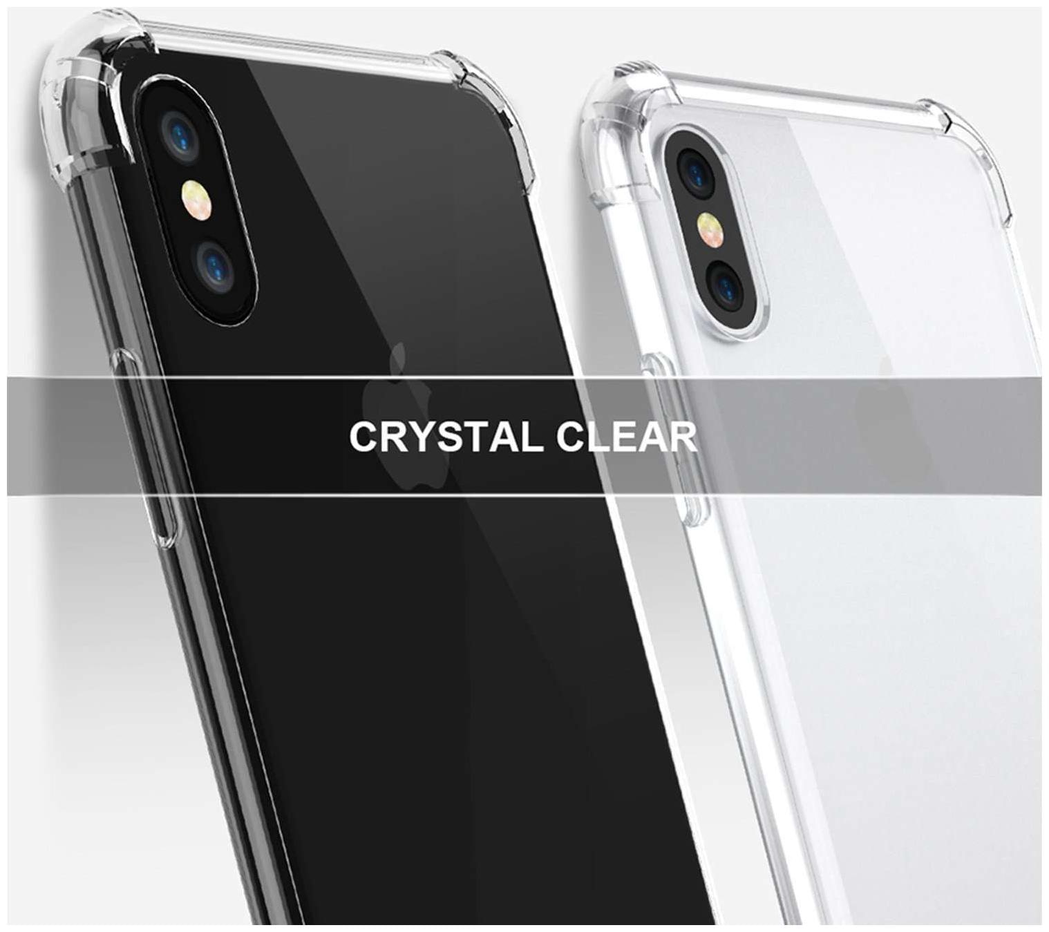 

Mascot max Transparent back cover hybrid case full cover case for Apple iphone X