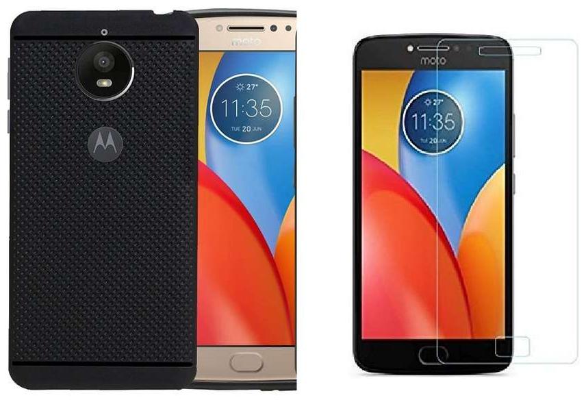 

Mascot max tempered glass with dotted back cover for Motorola Moto E4plus