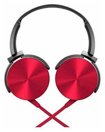 

MASTER GOGO extrabass rd1 Over-Ear Wired Headphone ( Red )