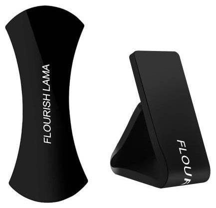 

MENDLY Nano FLOURISH LAMA Rubber Pad Fast Swift-snap Technology Car Bracket Pods for Cellphone iPad Car Black 2PC set Mobile Holder