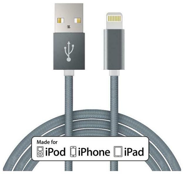 

MFI CERTIFIED 6FT BRAIDED DURABLE USB CABLE SYNC CORD T9S for IPHONE IPAD IPODS