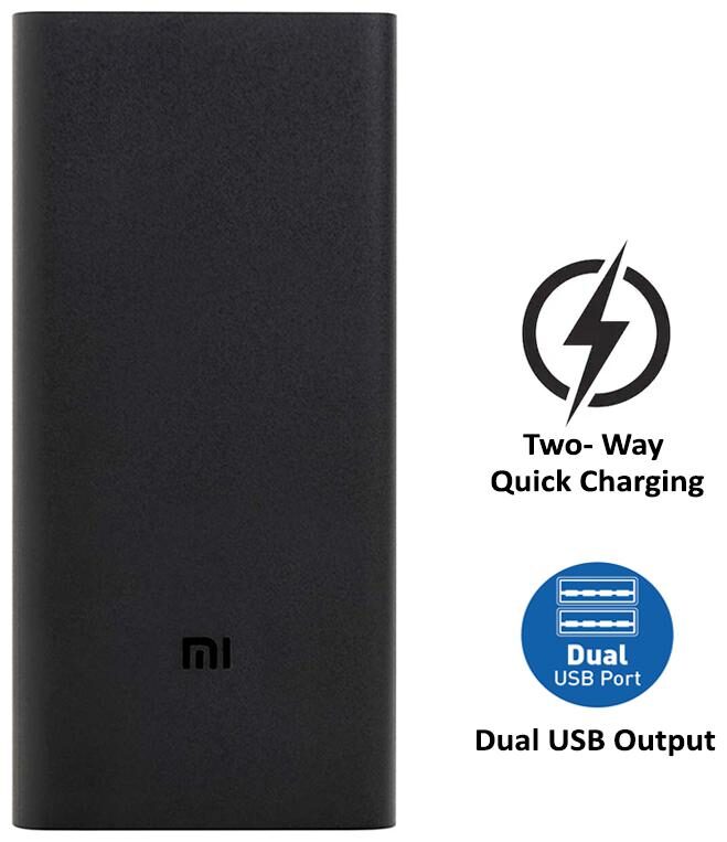

Mi 2i 20000 mAh Portable Power Bank - Black