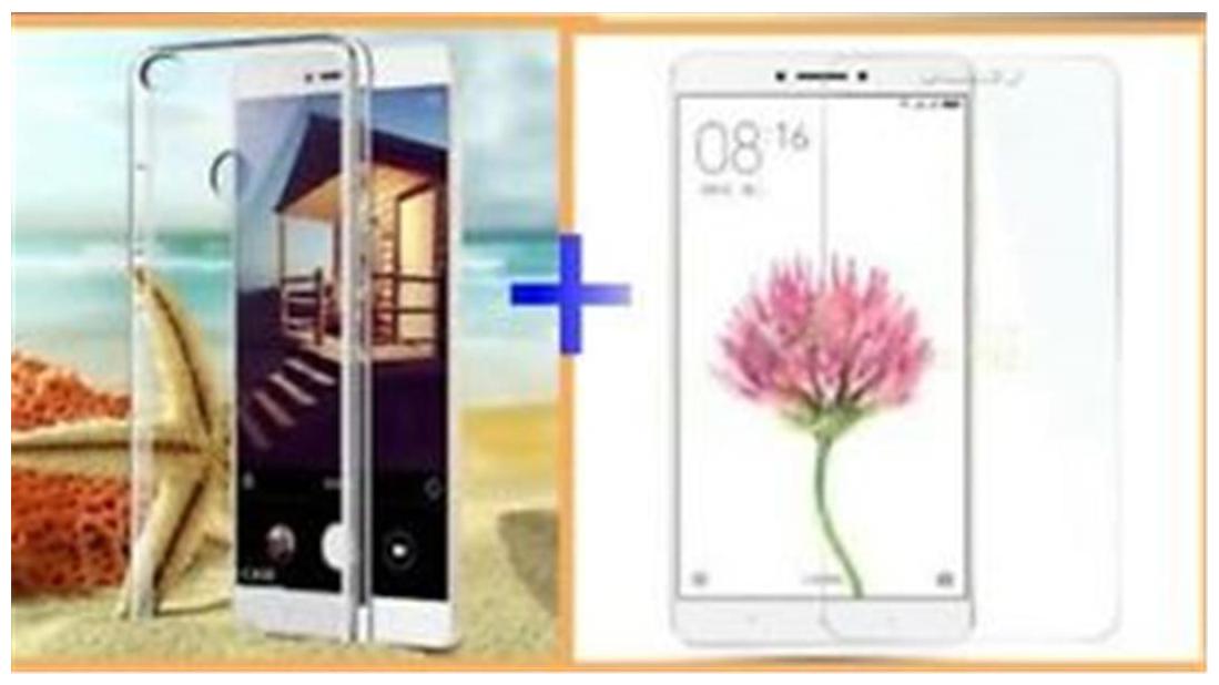 

Mi Max tempered glass with transparent back cover