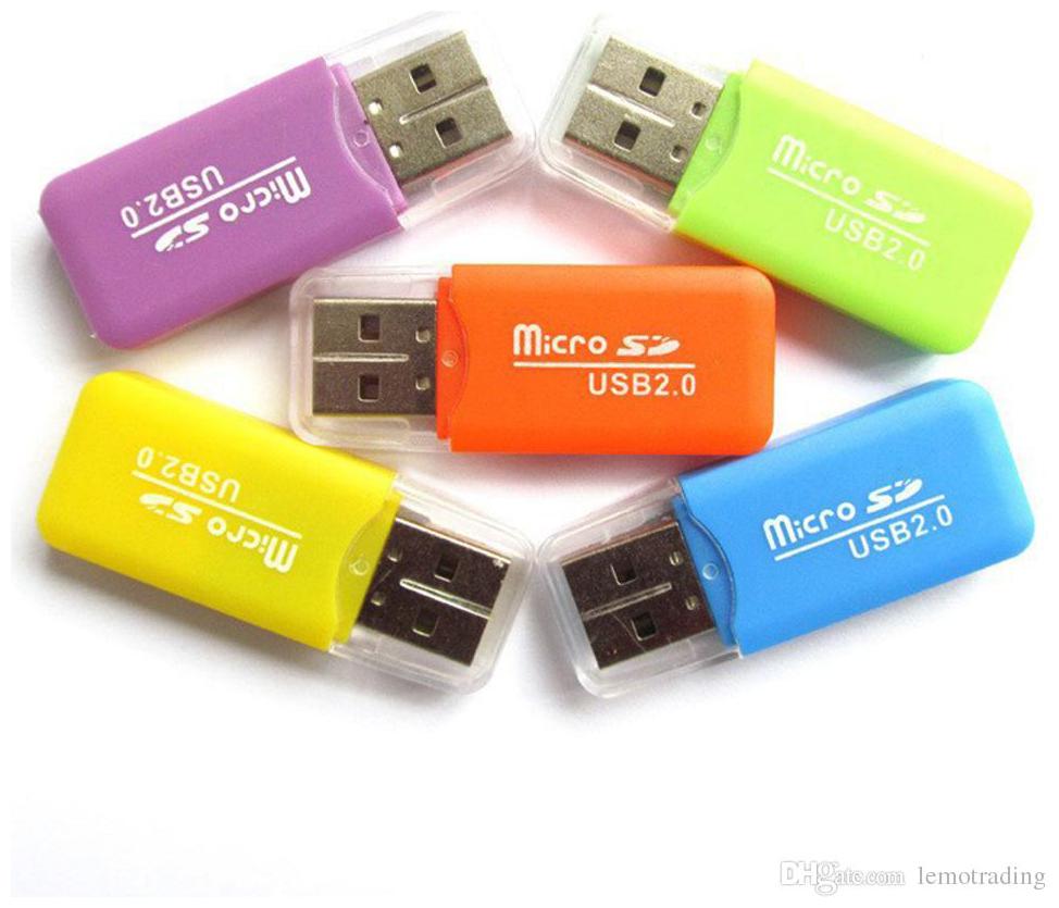 

Micro Card reader for memory cards (Multi-Color)