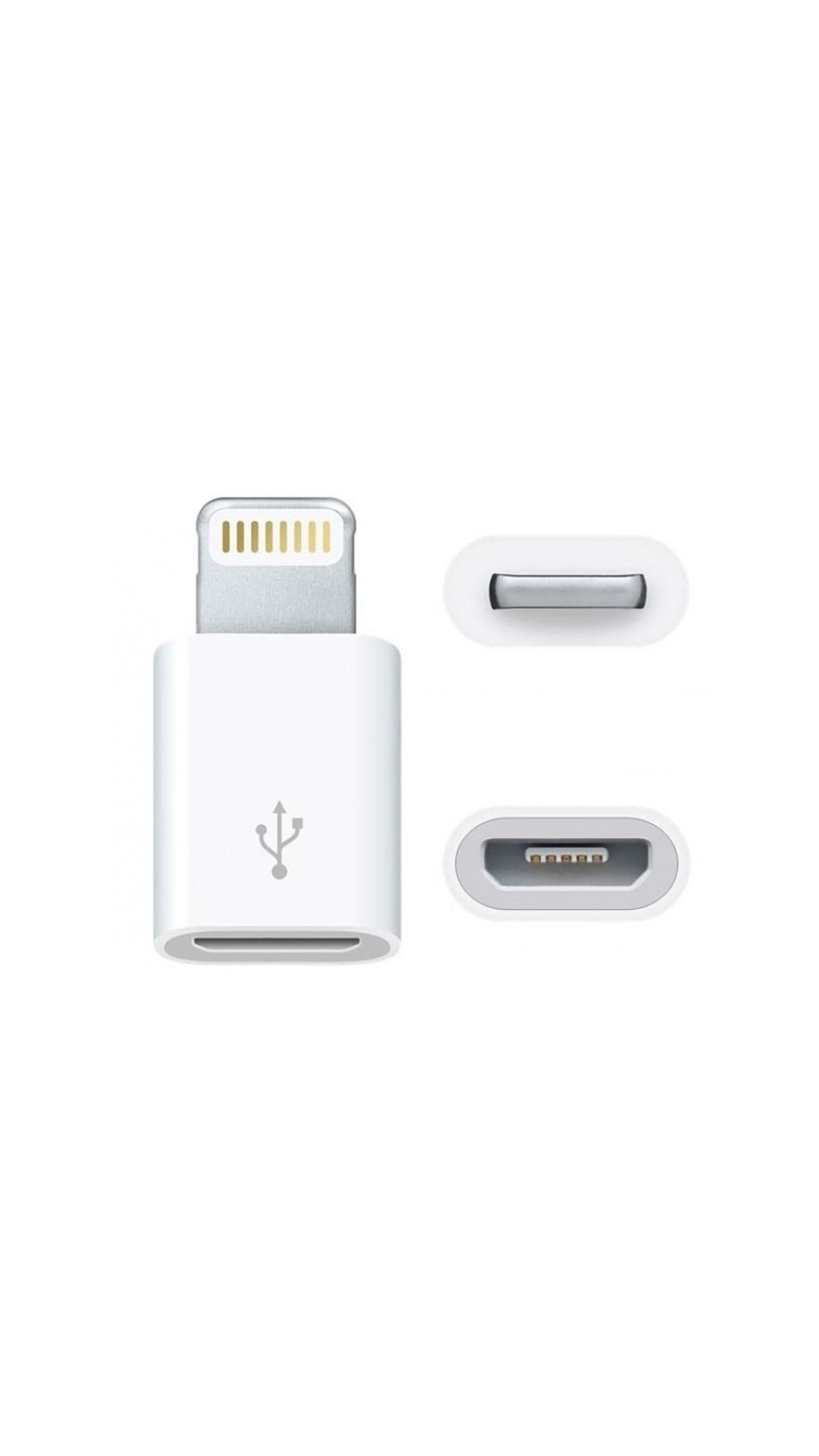 Micro USB To Lightning To 8 Pin Lightning Adapter For Apple iPhone 5S 5C 5SE 6 6Plus 6S 6S Plus