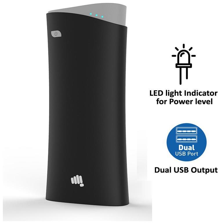 

Micromax 10400 mAh Power Bank - Black