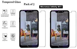 Buy Mic Max Infinity N11 Tempered Glass Pack Of 2 Online At Low Prices In India Paytmmall Com