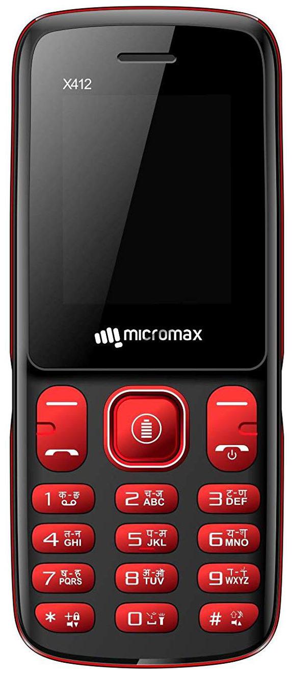 

Micromax X412 Dual Sim Black Red