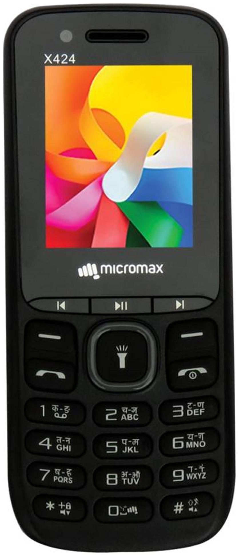 Micromax X424 Black Grey