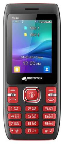 

Micromax X746 Dual Sim Black Red