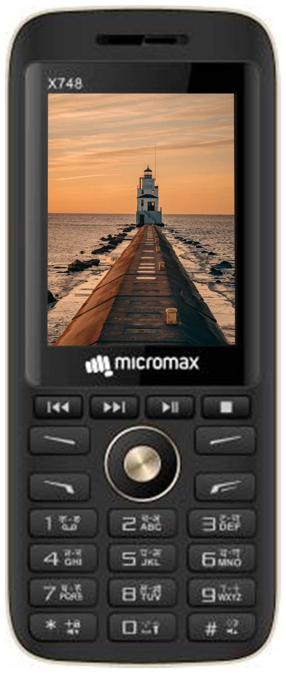 

Micromax X748 Dual Sim Black Gold