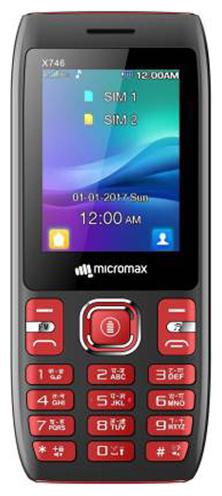 

Micromax X746 Dual Sim Black Red