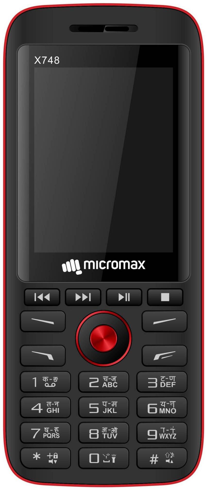 

Micromax X748 Dual Sim Black Red