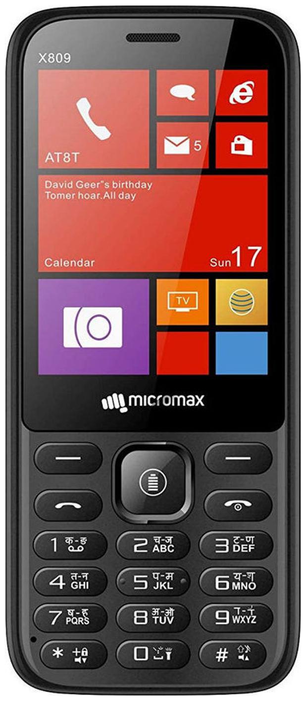

Micromax X809 Dual Sim Black