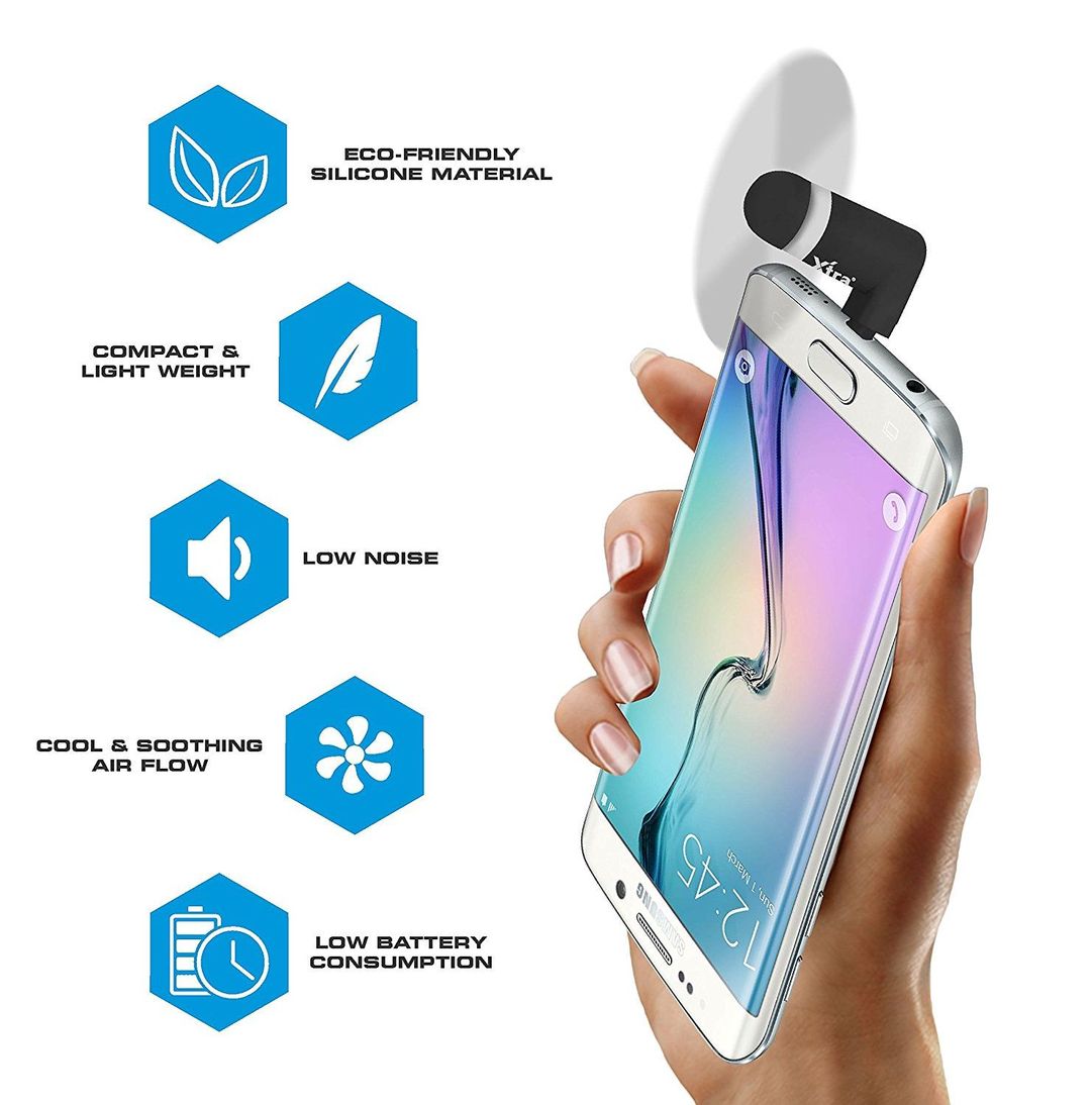 Mini Fan with Micro Pin for Android Devices with OTG Support USB Fan for All Android Smartphones Samsung, LG, Sony, Micromax, Oppo, Vivo, Oppo ASSORT