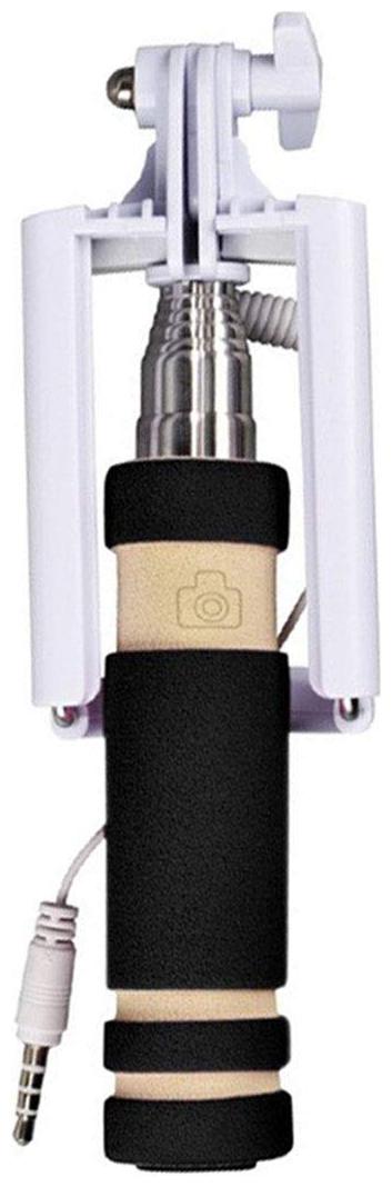 

Mini Selfie Sticks with Aux Cable And for All Smartphones Black